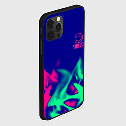 Чехол для iPhone 12 Pro Max Nirvana fire neon, цвет: 3D-черный — фото 2