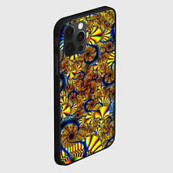 Чехол для iPhone 12 Pro Max Психоделика узор, цвет: 3D-черный — фото 2