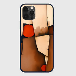 Чехол для iPhone 12 Pro Max Фрагментированная композиция, цвет: 3D-черный