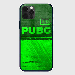 Чехол для iPhone 12 Pro Max PUBG - green gradient посередине, цвет: 3D-черный