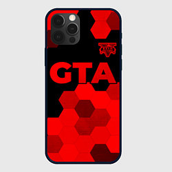 Чехол iPhone 12 Pro Max GTA - red gradient посередине