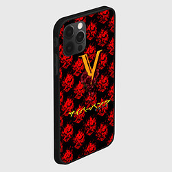 Чехол для iPhone 12 Pro Max Samurai cyberpunk, цвет: 3D-черный — фото 2