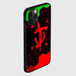 Чехол для iPhone 12 Pro Max Doom лого соты текстура, цвет: 3D-черный — фото 2