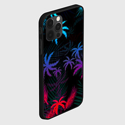 Чехол для iPhone 12 Pro Max Тропики градиент, цвет: 3D-черный — фото 2