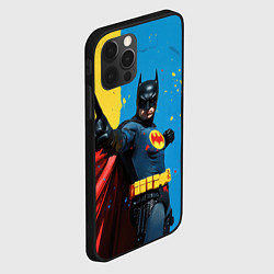 Чехол для iPhone 12 Pro Max Бэтмен предупреждает, цвет: 3D-черный — фото 2