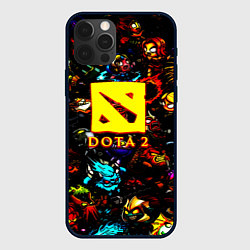 Чехол для iPhone 12 Pro Max Dota2 персонажи, цвет: 3D-черный