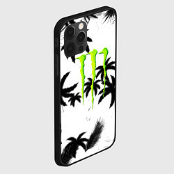 Чехол для iPhone 12 Pro Max Monster energy пальмы, цвет: 3D-черный — фото 2