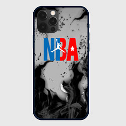 Чехол для iPhone 12 Pro Max NASA неоновый огонь, цвет: 3D-черный