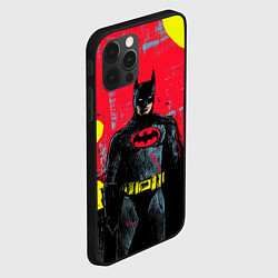 Чехол для iPhone 12 Pro Max Бэтмен красками, цвет: 3D-черный — фото 2