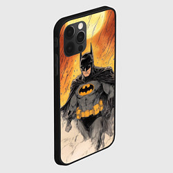 Чехол для iPhone 12 Pro Max Бэтмен и ливень, цвет: 3D-черный — фото 2