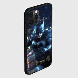 Чехол для iPhone 12 Pro Max Бэтмен под дождем, цвет: 3D-черный — фото 2