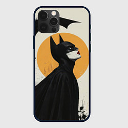 Чехол для iPhone 12 Pro Max Девушка Бэтмен, цвет: 3D-черный
