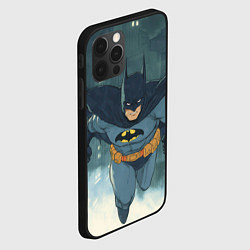 Чехол для iPhone 12 Pro Max Бэтмен старый стиль, цвет: 3D-черный — фото 2