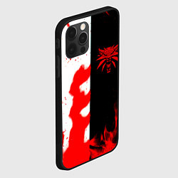 Чехол для iPhone 12 Pro Max Ведьмак огненный, цвет: 3D-черный — фото 2