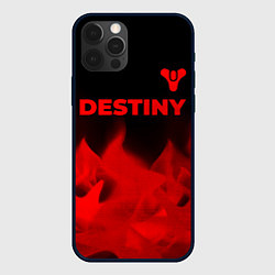 Чехол для iPhone 12 Pro Max Destiny - red gradient посередине, цвет: 3D-черный