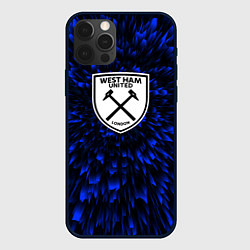 Чехол для iPhone 12 Pro Max West Ham blue energy, цвет: 3D-черный