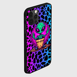 Чехол для iPhone 12 Pro Max Кактус инопланетянин, цвет: 3D-черный — фото 2
