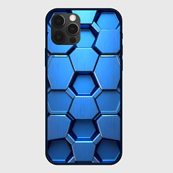Чехол для iPhone 12 Pro Max Синий бронежилет, цвет: 3D-черный