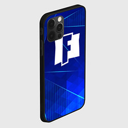 Чехол для iPhone 12 Pro Max Fortnite blue poly, цвет: 3D-черный — фото 2