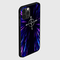 Чехол для iPhone 12 Pro Max Megadeth neon energy, цвет: 3D-черный — фото 2