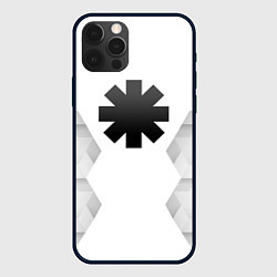 Чехол для iPhone 12 Pro Max Red Hot Chili Peppers white poly, цвет: 3D-черный