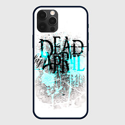 Чехол для iPhone 12 Pro Max Dead by april краски, цвет: 3D-черный