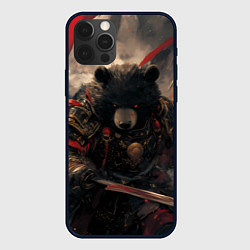 Чехол для iPhone 12 Pro Max Самурай медведь, цвет: 3D-черный