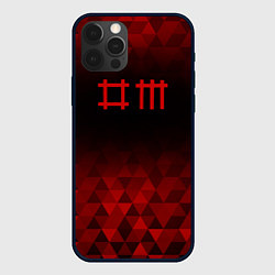 Чехол для iPhone 12 Pro Max Depeche Mode red poly, цвет: 3D-черный