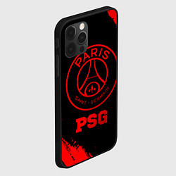 Чехол для iPhone 12 Pro Max PSG - red gradient, цвет: 3D-черный — фото 2
