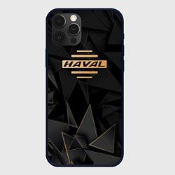 Чехол для iPhone 12 Pro Max Haval golden poly, цвет: 3D-черный