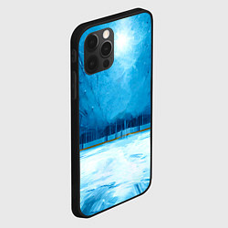 Чехол для iPhone 12 Pro Max Хоккейная площадка, цвет: 3D-черный — фото 2