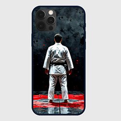 Чехол для iPhone 12 Pro Max Айкидоист на черном, цвет: 3D-черный