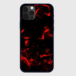 Чехол для iPhone 12 Pro Max Color red black, цвет: 3D-черный