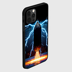 Чехол для iPhone 12 Pro Max Боксерская груша и молния, цвет: 3D-черный — фото 2