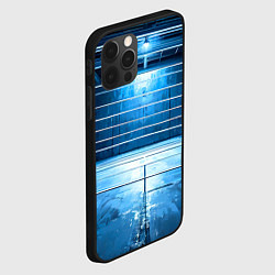 Чехол для iPhone 12 Pro Max Синий ринг, цвет: 3D-черный — фото 2