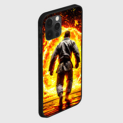 Чехол для iPhone 12 Pro Max Джиу-джитсу в огне, цвет: 3D-черный — фото 2