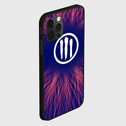 Чехол для iPhone 12 Pro Max Three Days Grace red energy, цвет: 3D-черный — фото 2