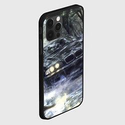 Чехол для iPhone 12 Pro Max БМВ брызги из под колес, цвет: 3D-черный — фото 2