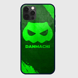Чехол для iPhone 12 Pro Max DanMachi - green gradient, цвет: 3D-черный