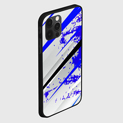 Чехол для iPhone 12 Pro Max Color white blue, цвет: 3D-черный — фото 2
