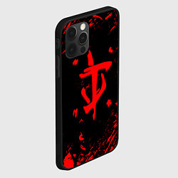 Чехол для iPhone 12 Pro Max Doom красные краски, цвет: 3D-черный — фото 2