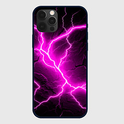 Чехол для iPhone 12 Pro Max The color is pink and black, цвет: 3D-черный