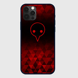 Чехол для iPhone 12 Pro Max Evangelion red poly, цвет: 3D-черный