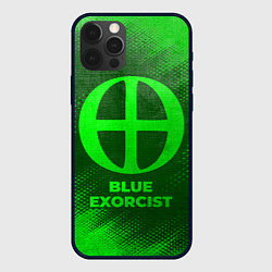 Чехол для iPhone 12 Pro Max Blue Exorcist - green gradient, цвет: 3D-черный