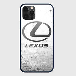 Чехол для iPhone 12 Pro Max Lexus - white gradient, цвет: 3D-черный