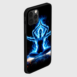 Чехол для iPhone 12 Pro Max Четырехрукий йог, цвет: 3D-черный — фото 2