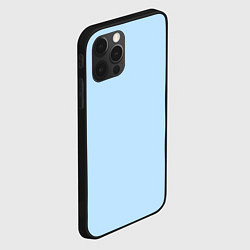 Чехол для iPhone 12 Pro Max Голубой в оттенке незабудки, цвет: 3D-черный — фото 2