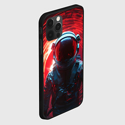 Чехол для iPhone 12 Pro Max Космонавт стоит за порталом, цвет: 3D-черный — фото 2