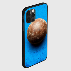 Чехол для iPhone 12 Pro Max Ядро для талкания на синем, цвет: 3D-черный — фото 2