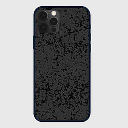 Чехол для iPhone 12 Pro Max Тёмный серый текстура асфальт, цвет: 3D-черный